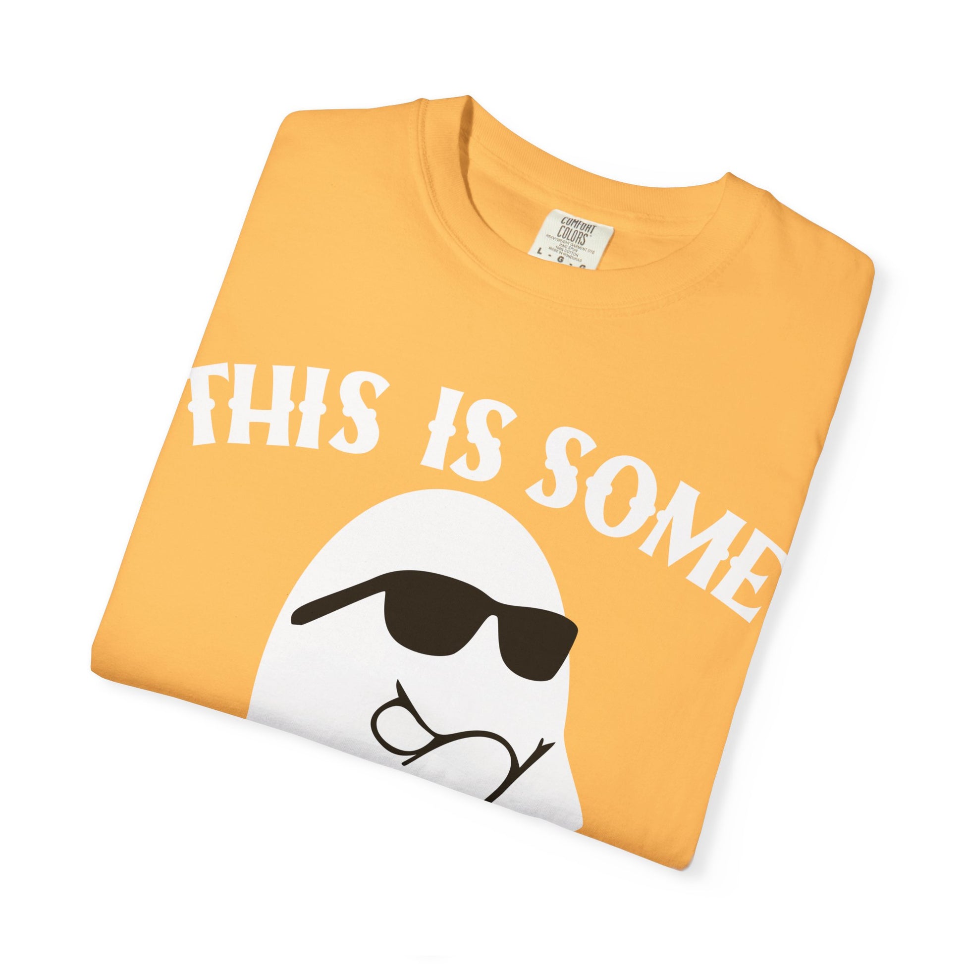 Funny Halloween Ghost T-Shirt, Unisex Tee, Spooky Humor Shirt, Gift for Halloween, Fun Cotton Top - Toddcraft