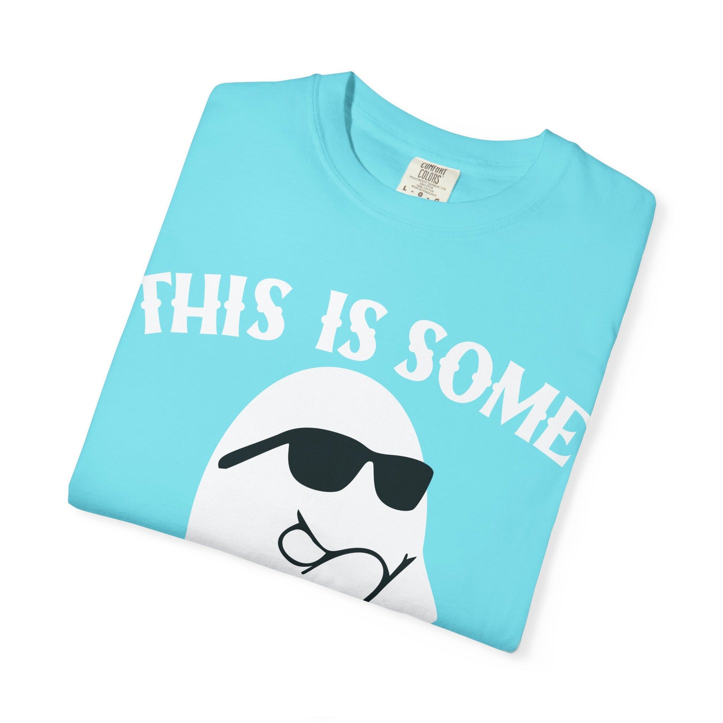 Funny Halloween Ghost T-Shirt, Unisex Tee, Spooky Humor Shirt, Gift for Halloween, Fun Cotton Top - Toddcraft