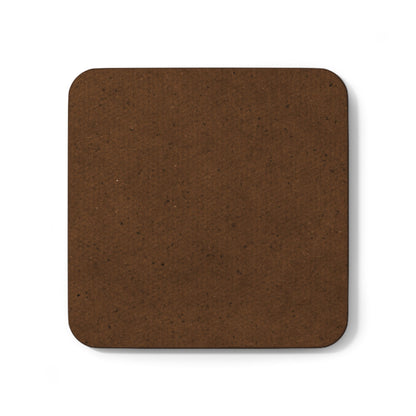 Hardboard coaster with vintage 'Buttons Up!' design and glossy finish.