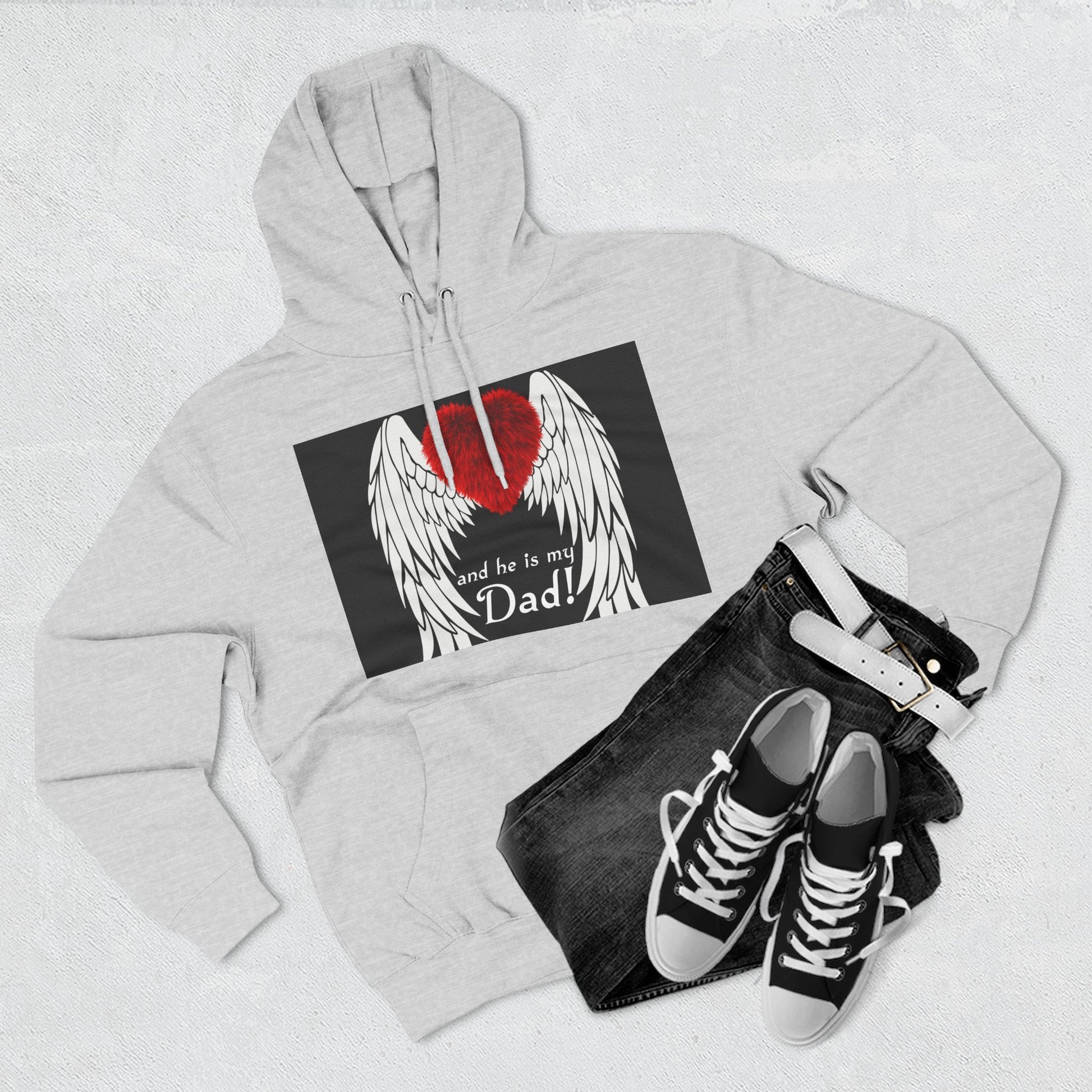 Heartfelt Dad Memorial Hoodie, Comfort Wear, Grief Support, Dad Tribute, Gift for Father's Day, Sympathy Gift - Toddcraft