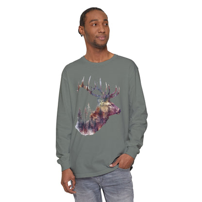 Unisex Garment-dyed Long Sleeve T-Shirt - Toddcraft