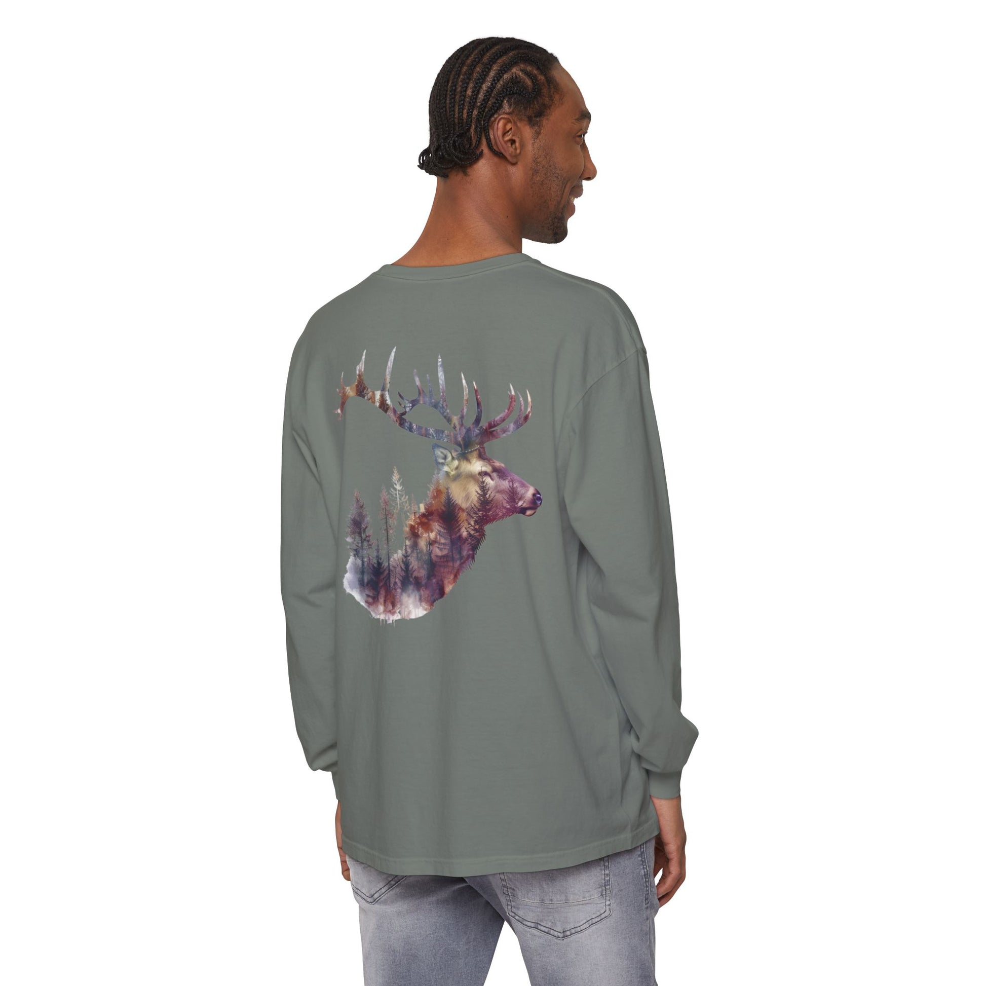 Unisex Garment-dyed Long Sleeve T-Shirt - Toddcraft