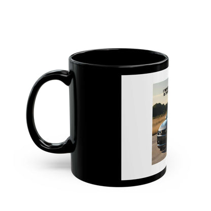 Camaro Lover's Black Mug with sleek design and car-themed message.