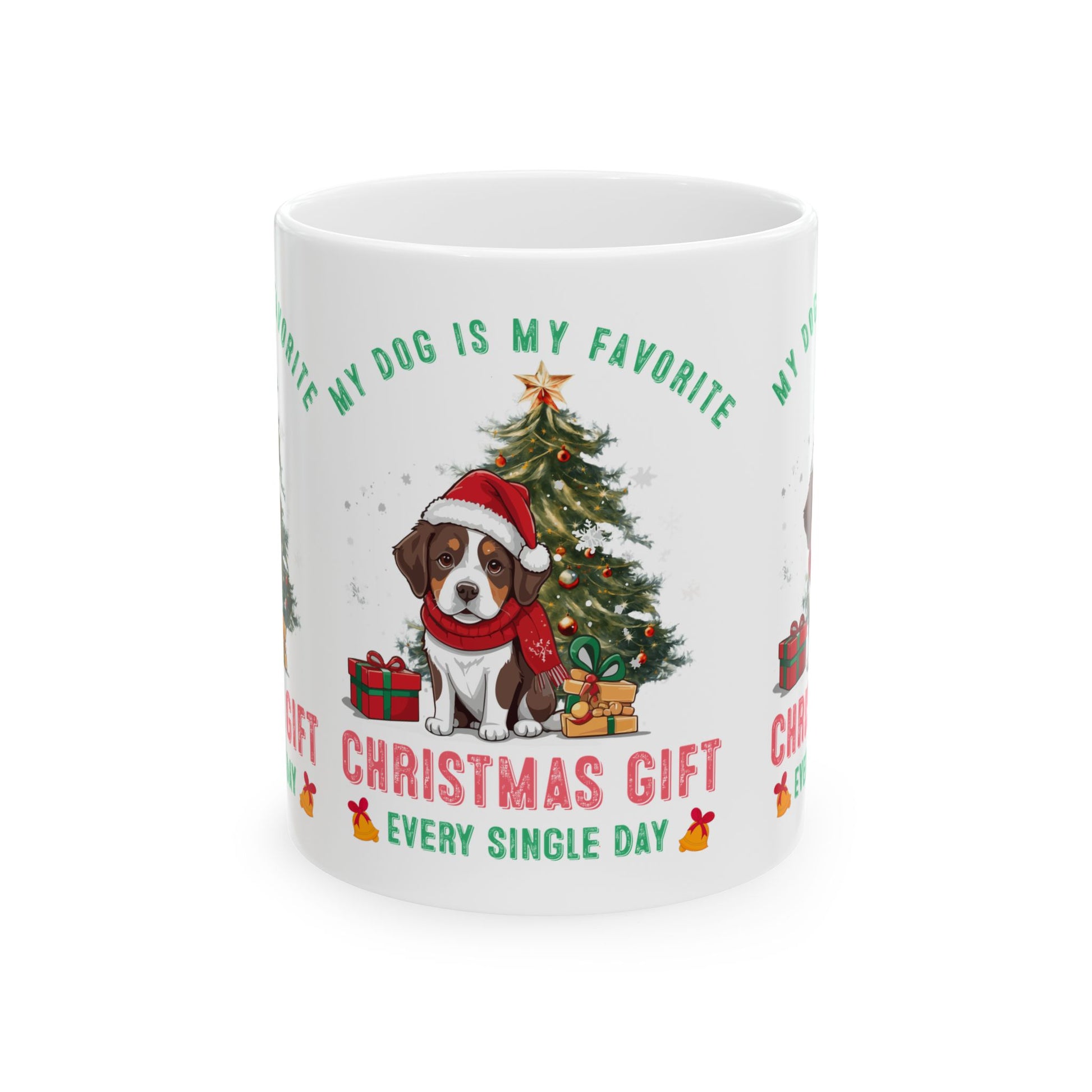 Festive Dog Lover's Mug | Christmas Gift, Dog Mom Cup, Cute Holiday Mug, Pet Lover Coffee Cup, Personalized Pet Gifts - Toddcraft