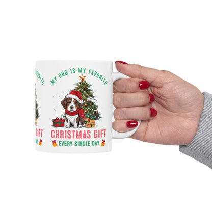 Festive Dog Lover's Mug | Christmas Gift, Dog Mom Cup, Cute Holiday Mug, Pet Lover Coffee Cup, Personalized Pet Gifts - Toddcraft
