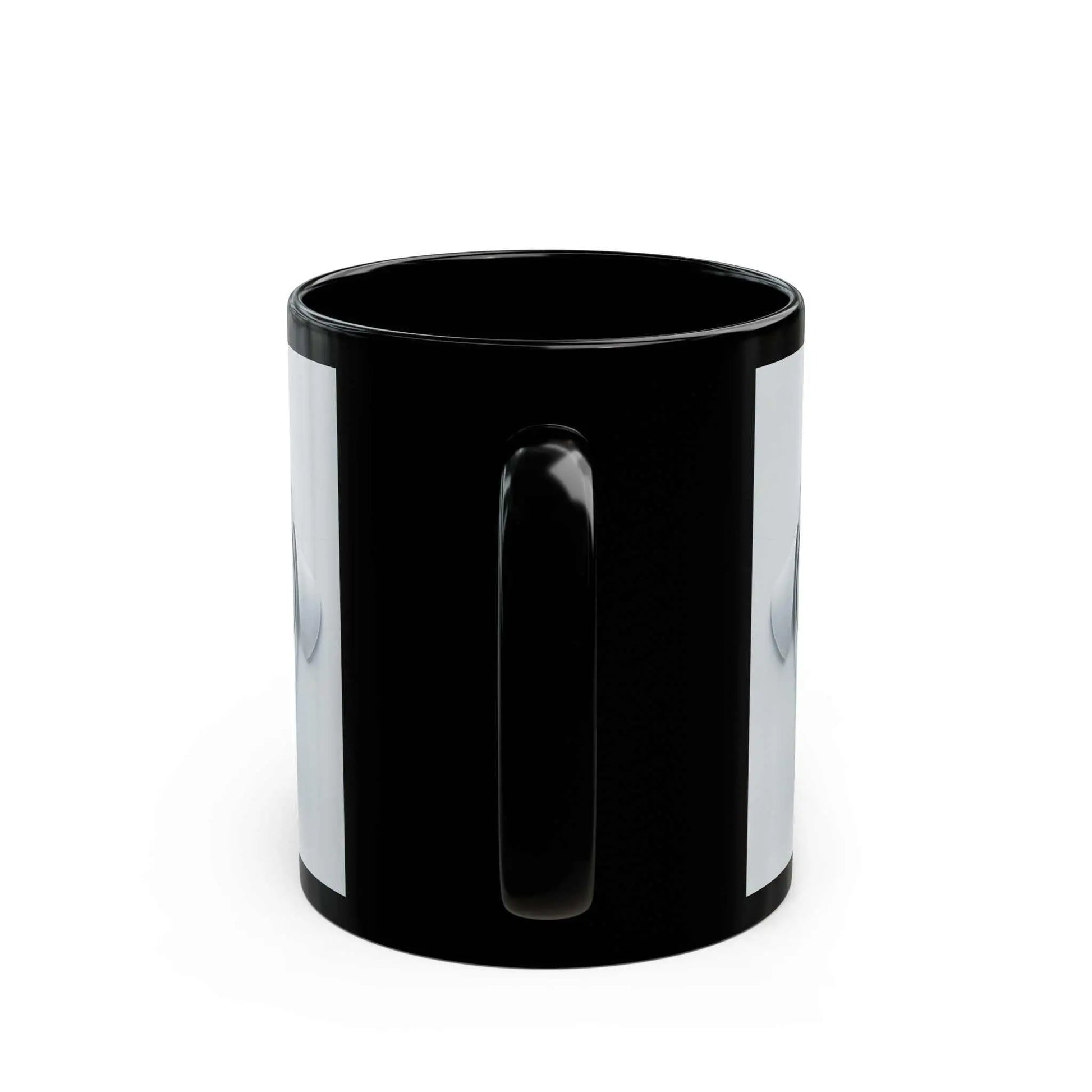 Sarcastic Dog Face 3D Mug with black ceramic design and playful dog print.