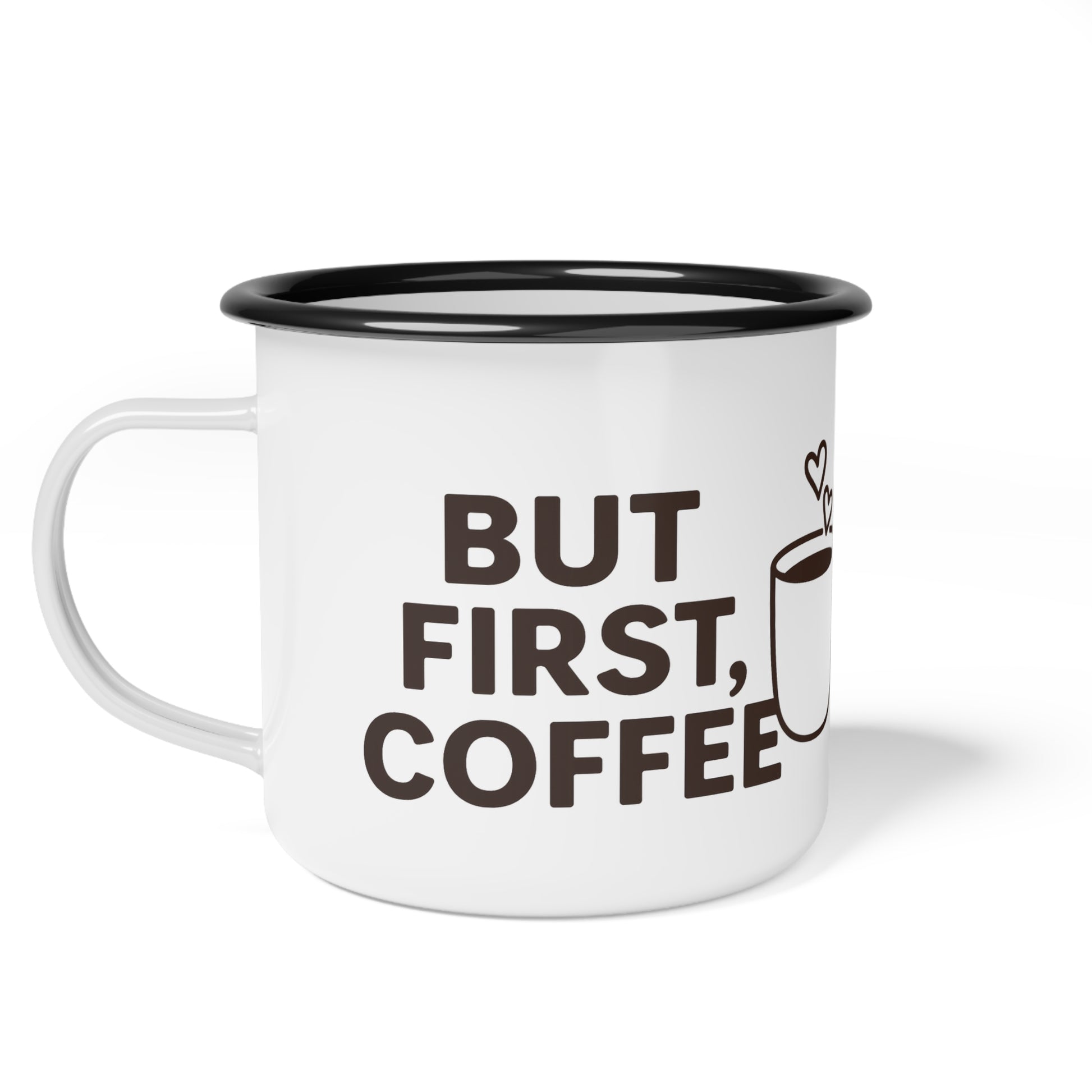 Enamel Camp Coffee Mug, Ideal for Outdoor Adventures, Camping Gifts, Rustic Kitchen Decor, Cozy Mornings, Coffee Lovers - Toddcraft