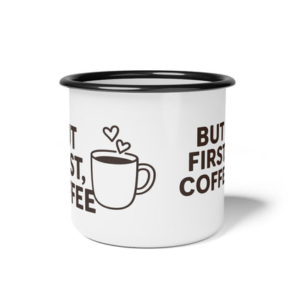 Enamel Camp Coffee Mug, Ideal for Outdoor Adventures, Camping Gifts, Rustic Kitchen Decor, Cozy Mornings, Coffee Lovers - Toddcraft