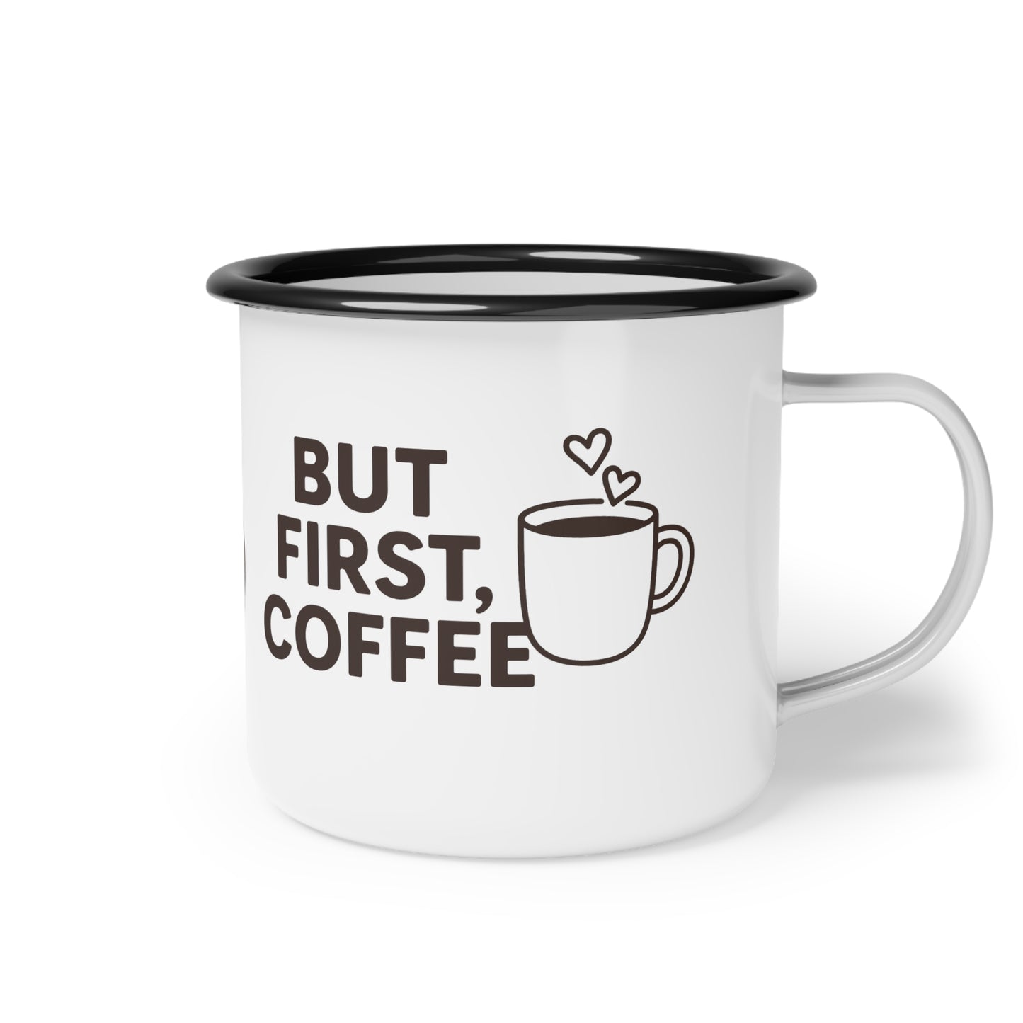 Enamel Camp Coffee Mug, Ideal for Outdoor Adventures, Camping Gifts, Rustic Kitchen Decor, Cozy Mornings, Coffee Lovers - Toddcraft