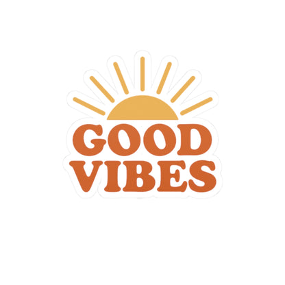 Good Vibes Kiss-Cut Stickers | Motivational Art for Laptops, Water Bottles, and Journals | Perfect for Gifts, Home Decor, Self-Care - Toddcraft