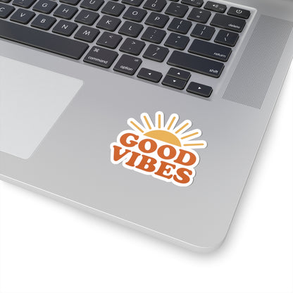 Good Vibes Kiss-Cut Stickers | Motivational Art for Laptops, Water Bottles, and Journals | Perfect for Gifts, Home Decor, Self-Care - Toddcraft