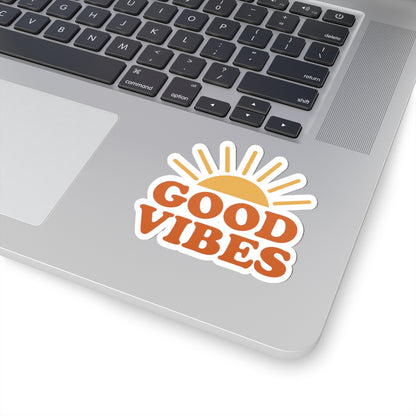 Good Vibes Kiss-Cut Stickers | Motivational Art for Laptops, Water Bottles, and Journals | Perfect for Gifts, Home Decor, Self-Care - Toddcraft