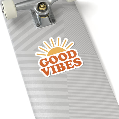 Good Vibes Kiss-Cut Stickers | Motivational Art for Laptops, Water Bottles, and Journals | Perfect for Gifts, Home Decor, Self-Care - Toddcraft