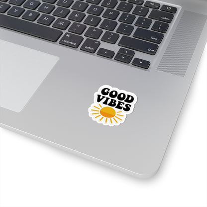 Good Vibes Kiss-Cut Stickers | Positive Energy Decals for Laptops, Water Bottles, Journals, Gifts - Toddcraft