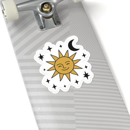 Sunny Smiles Kiss-Cut Stickers | Boho Aesthetic Stickers, Laptop Decals, Planner Decorations, Gift for Sun Lovers, Celestial Art - Toddcraft