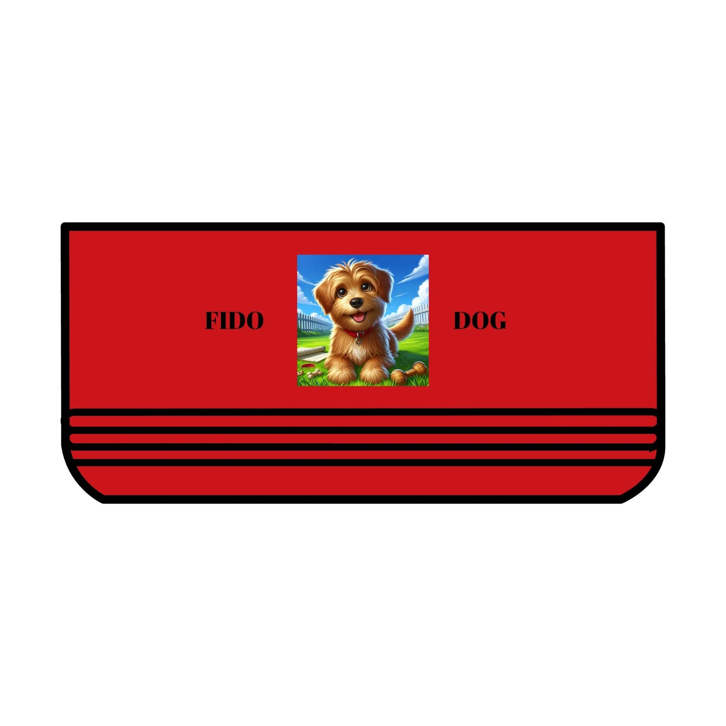 Funny Dramatic Dog Pet Bowl, red design with proud parent motif, 18oz stainless steel.