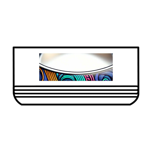 Pet Bowl 18oz, stainless steel with colorful design, double-wall insulated.