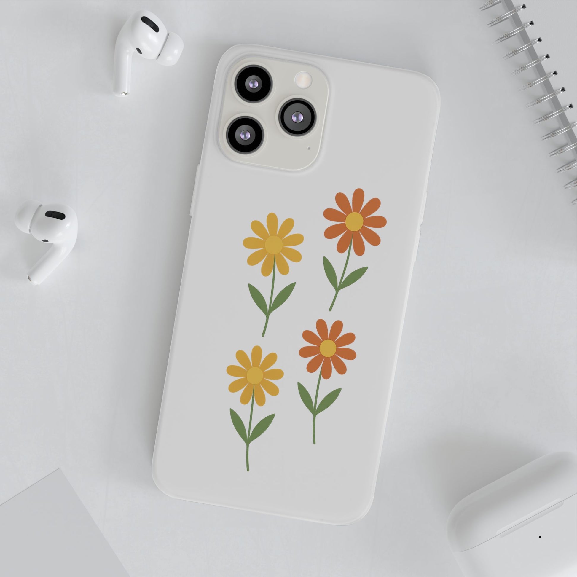 Floral Flexi Cases - Custom Phone Covers for Nature Lovers, Cute Gifts for Friends, Floral Design, Spring Accessories, Phone Protection - Toddcraft