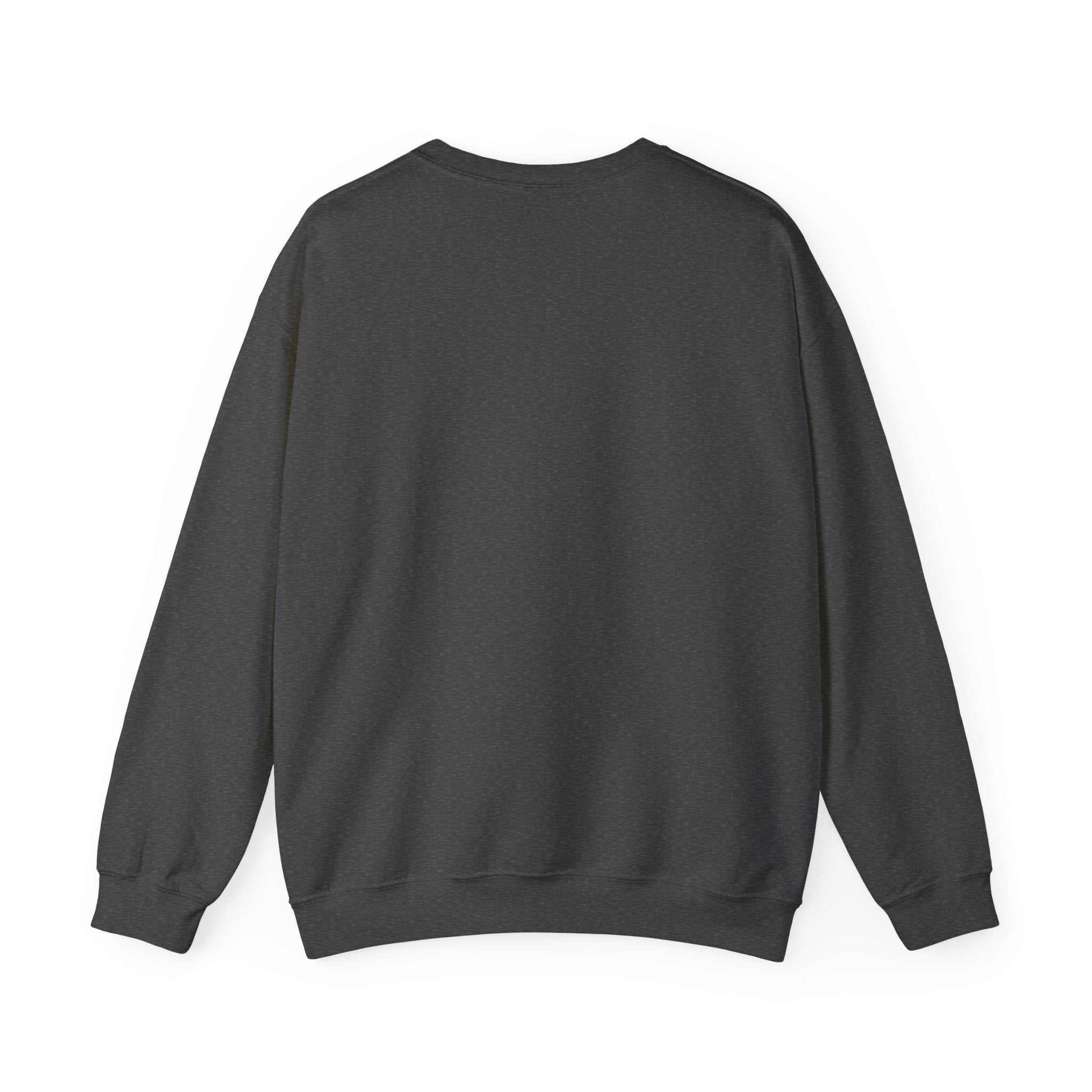 Unisex Heavy Blend™ Crewneck Sweatshirt in dark color, ideal for comfort and style.