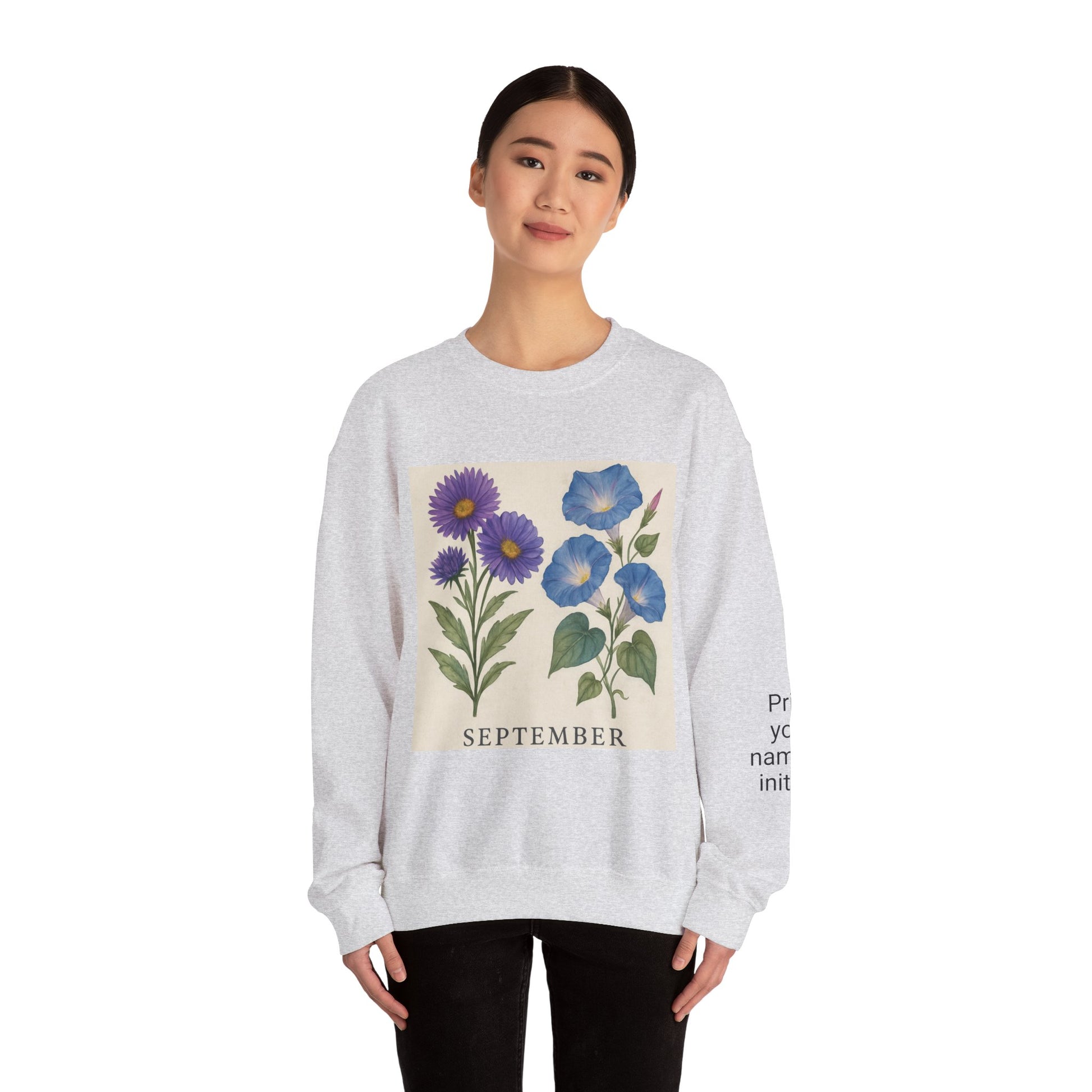 Personalized Crewneck Sweatshirt with Initials - Custom Unisex Pullover - Toddcraft