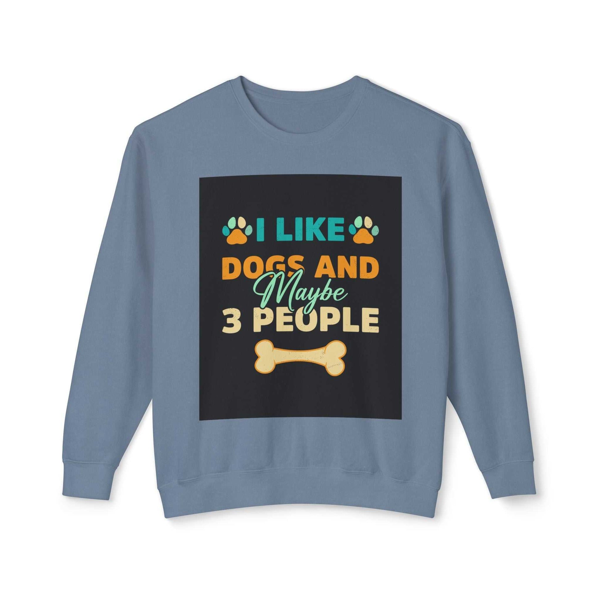 Unisex Lightweight Crewneck Sweatshirt with graphic print, made of 100% ring-spun cotton.