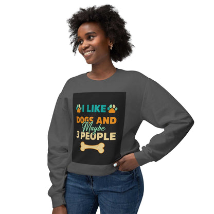 Unisex Lightweight Crewneck Sweatshirt with graphic design, relaxed fit, and soft ring-spun cotton fabric.