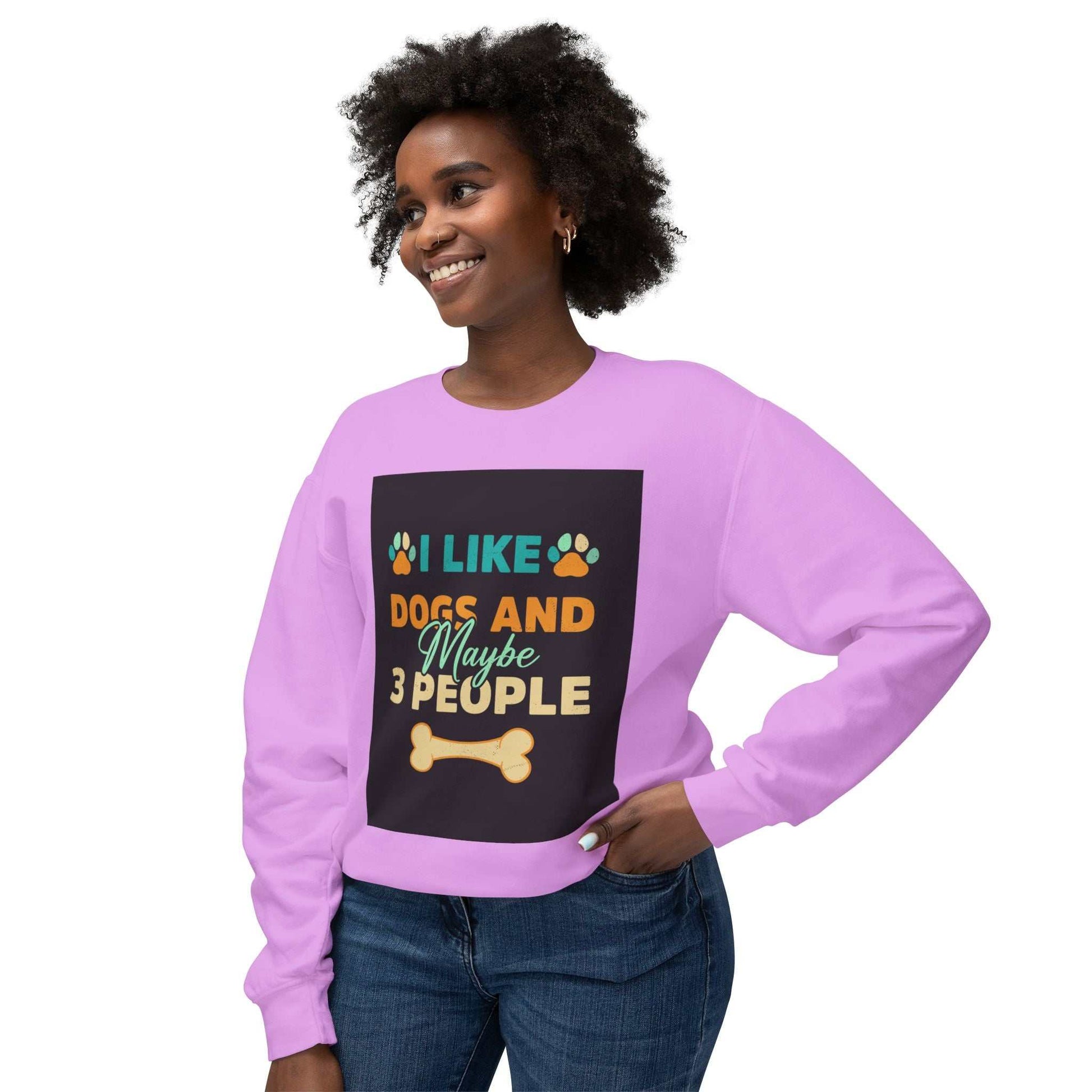 Unisex lightweight crewneck sweatshirt with playful graphic design, relaxed fit, and soft cotton fabric.