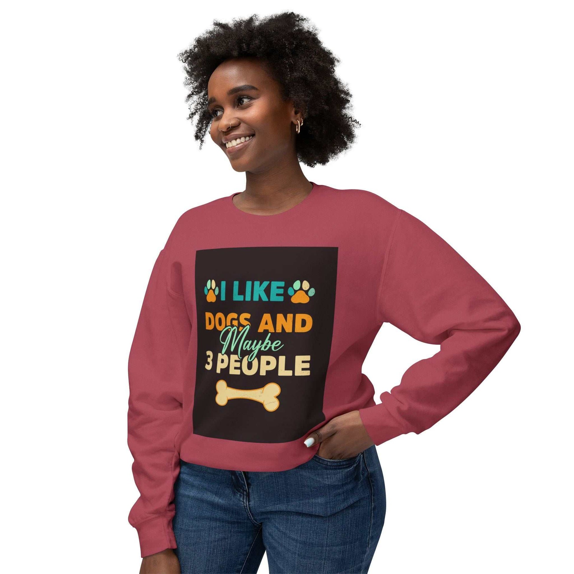 Unisex lightweight crewneck sweatshirt with relaxed fit and eco-friendly print.