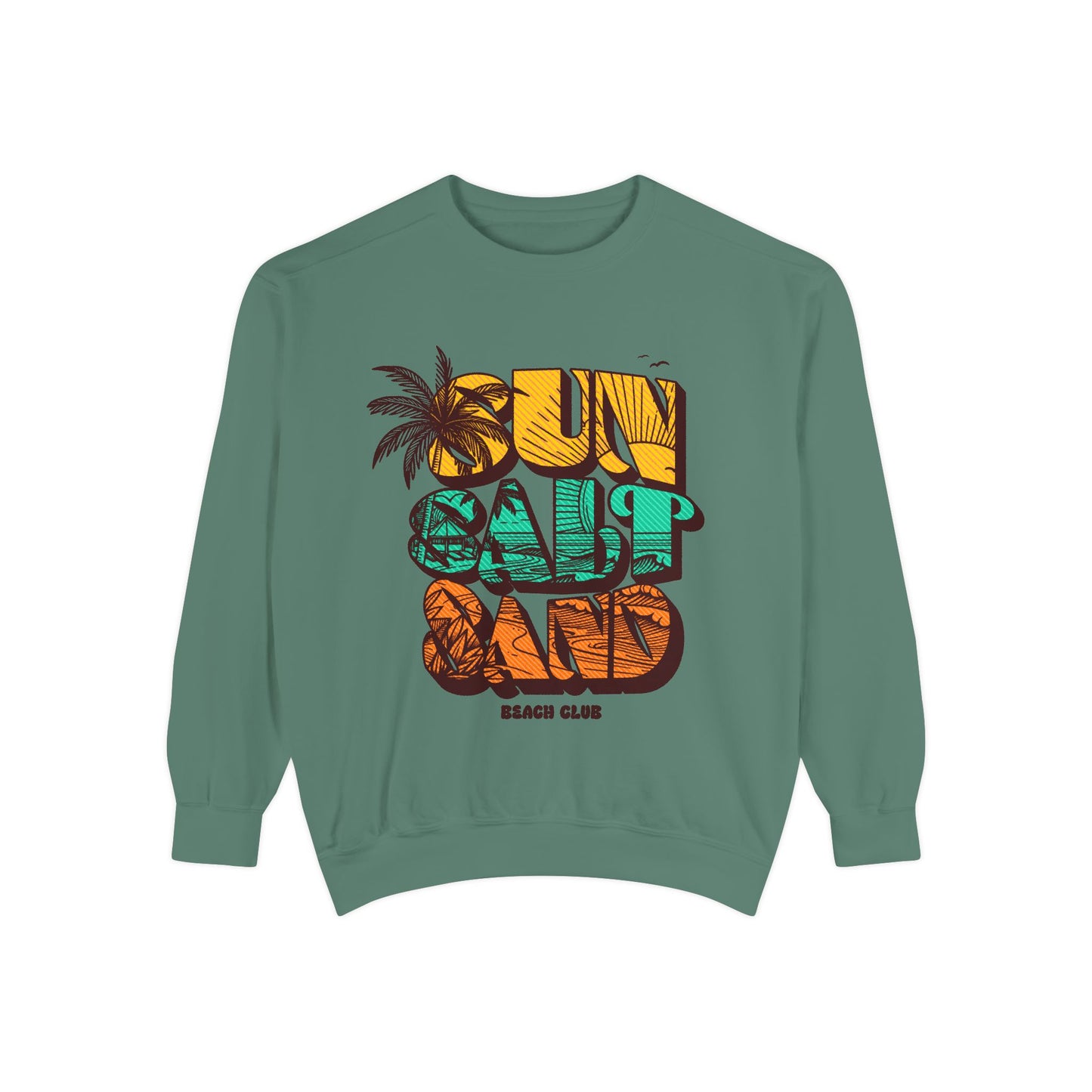 Beach Vibes Sweatshirt | Sun Salt Sand | Unisex Hoodie for Summer, Vacation, Gift, Beach Lovers, Casual Wear - Toddcraft