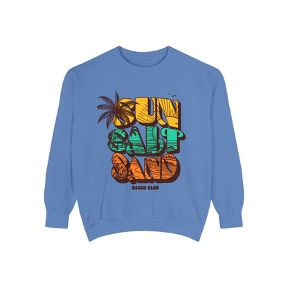 Beach Vibes Sweatshirt | Sun Salt Sand | Unisex Hoodie for Summer, Vacation, Gift, Beach Lovers, Casual Wear - Toddcraft