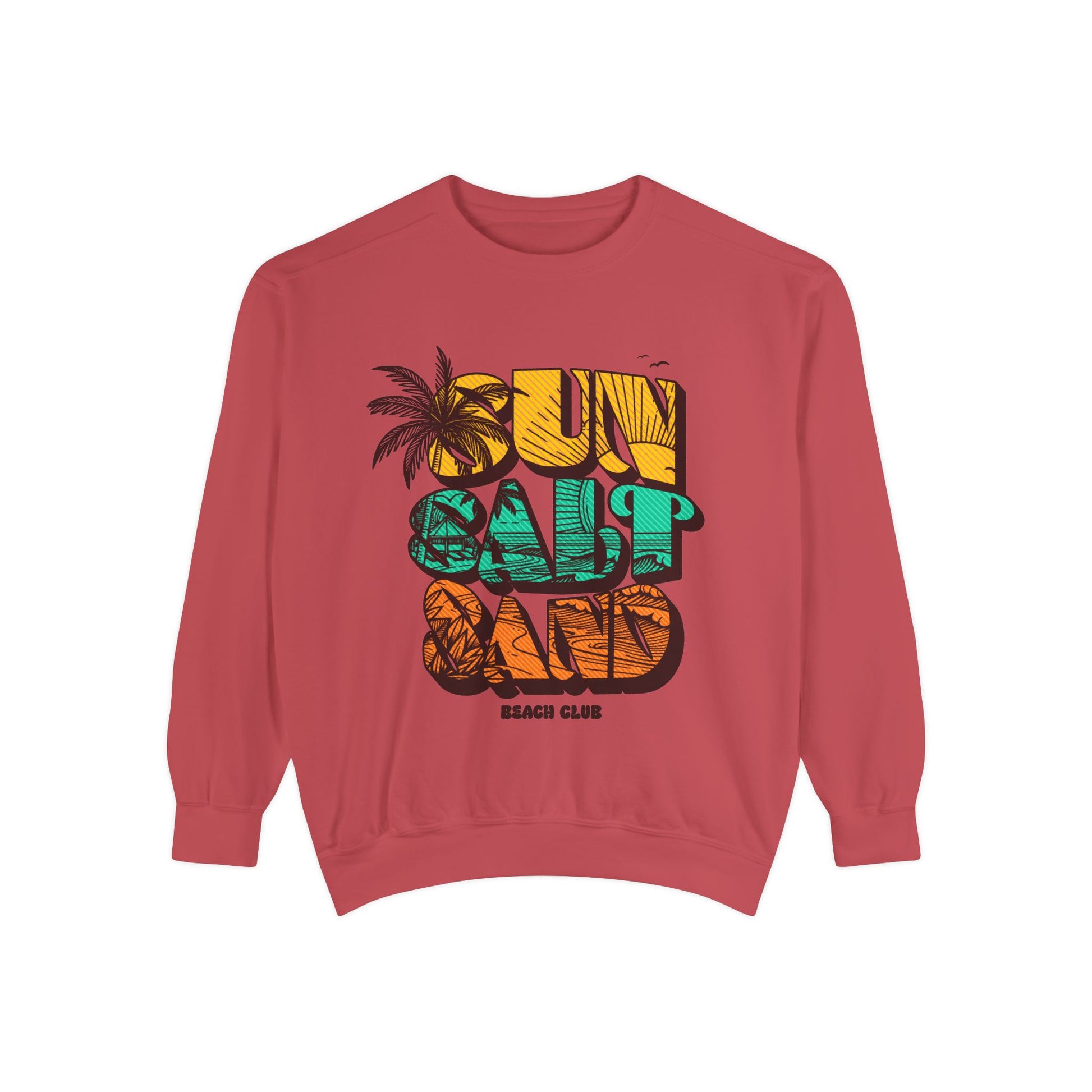 Beach Vibes Sweatshirt | Sun Salt Sand | Unisex Hoodie for Summer, Vacation, Gift, Beach Lovers, Casual Wear - Toddcraft