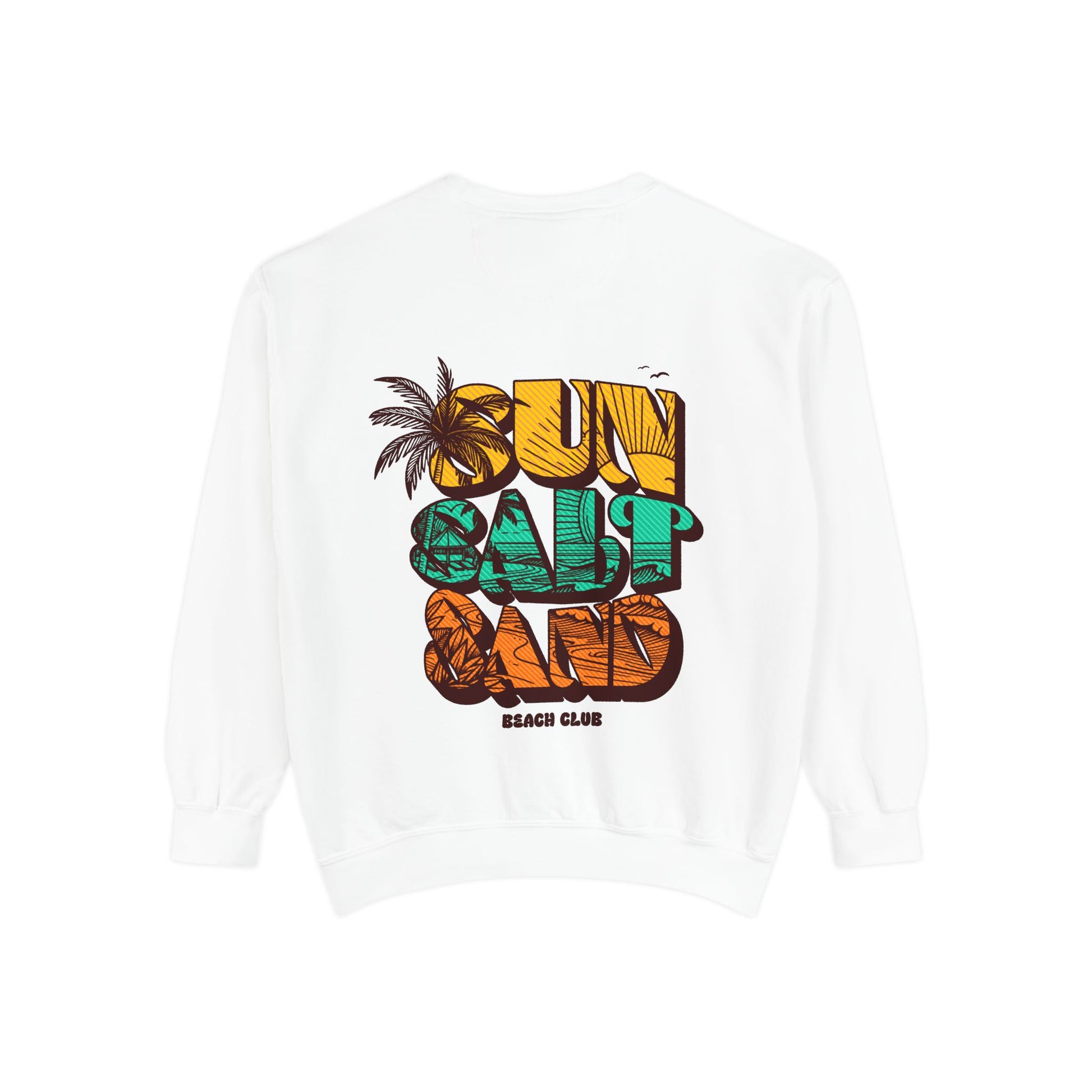 Beach Vibes Sweatshirt | Sun Salt Sand | Unisex Hoodie for Summer, Vacation, Gift, Beach Lovers, Casual Wear - Toddcraft