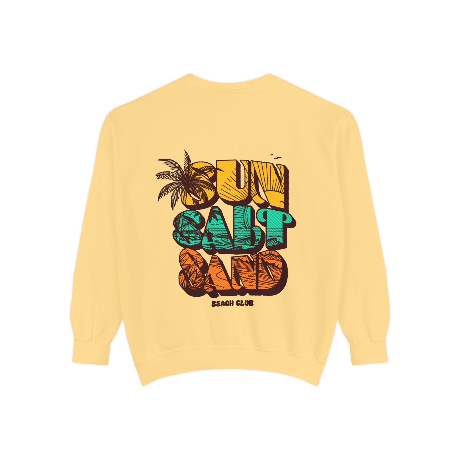 Beach Vibes Sweatshirt | Sun Salt Sand | Unisex Hoodie for Summer, Vacation, Gift, Beach Lovers, Casual Wear - Toddcraft