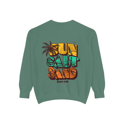 Beach Vibes Sweatshirt | Sun Salt Sand | Unisex Hoodie for Summer, Vacation, Gift, Beach Lovers, Casual Wear - Toddcraft
