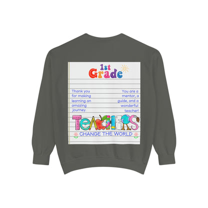 Teacher Appreciation Sweatshirt, Garment-Dyed Pullover, Perfect Gift for Teachers, End of School Year, Back to School, Fun Fashion - Toddcraft