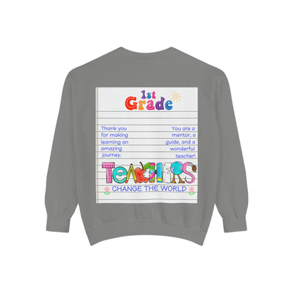 Teacher Appreciation Sweatshirt, Garment-Dyed Pullover, Perfect Gift for Teachers, End of School Year, Back to School, Fun Fashion - Toddcraft