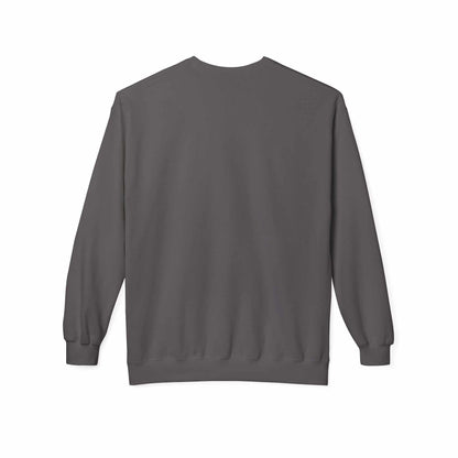 Unisex midweight softstyle fleece crewneck sweatshirt in dark gray.
