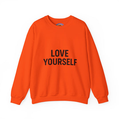 Love Yourself Sweatshirt, Unisex Crewneck, Inspirational Gift, Self-Love Apparel, Cozy Casual Wear, Perfect for Any Occasion - Toddcraft