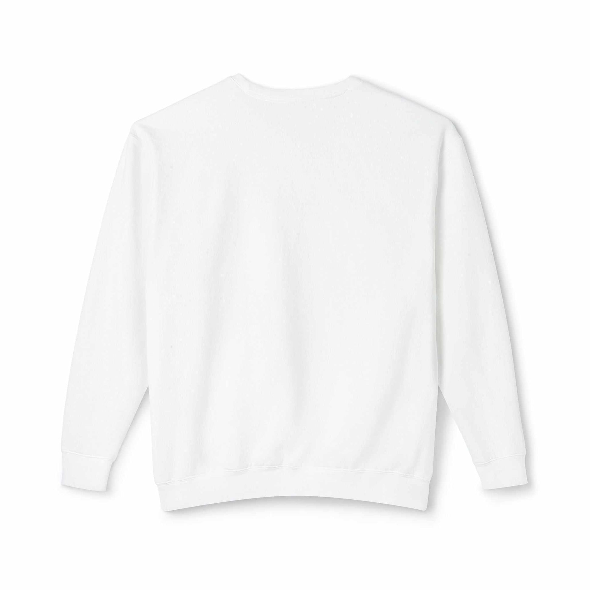 Unisex white crewneck sweatshirt, lightweight and perfect for Diamond Dog's Club members, ideal for dog lovers and casual wear.