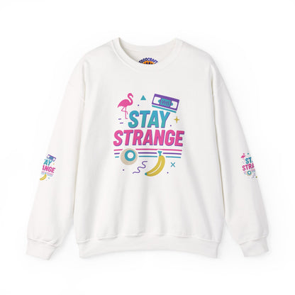 Stay Strange Unisex Crewneck Sweatshirt, Trendy Sweatshirt, Gift for Chill Vibe Lovers, Unisex Fashion, Retro Inspired Apparel - Toddcraft