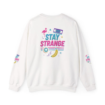 Stay Strange Unisex Crewneck Sweatshirt, Trendy Sweatshirt, Gift for Chill Vibe Lovers, Unisex Fashion, Retro Inspired Apparel - Toddcraft