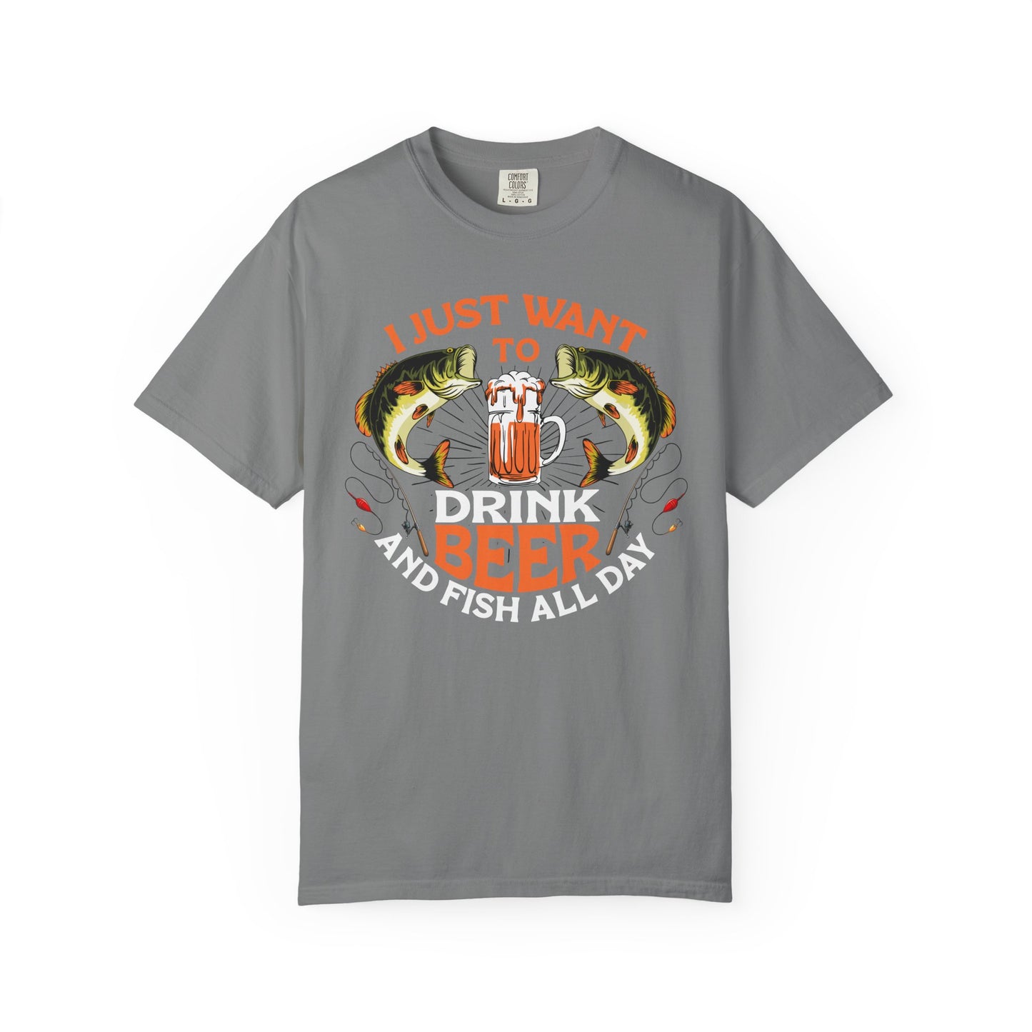 Fishing Enthusiast T-Shirt, I Just Want to Beer Tee, Gifts for Fishermen, Beer Lover's Apparel, Outdoor Adventure Shirt, Funny Fishing [...] - Toddcraft