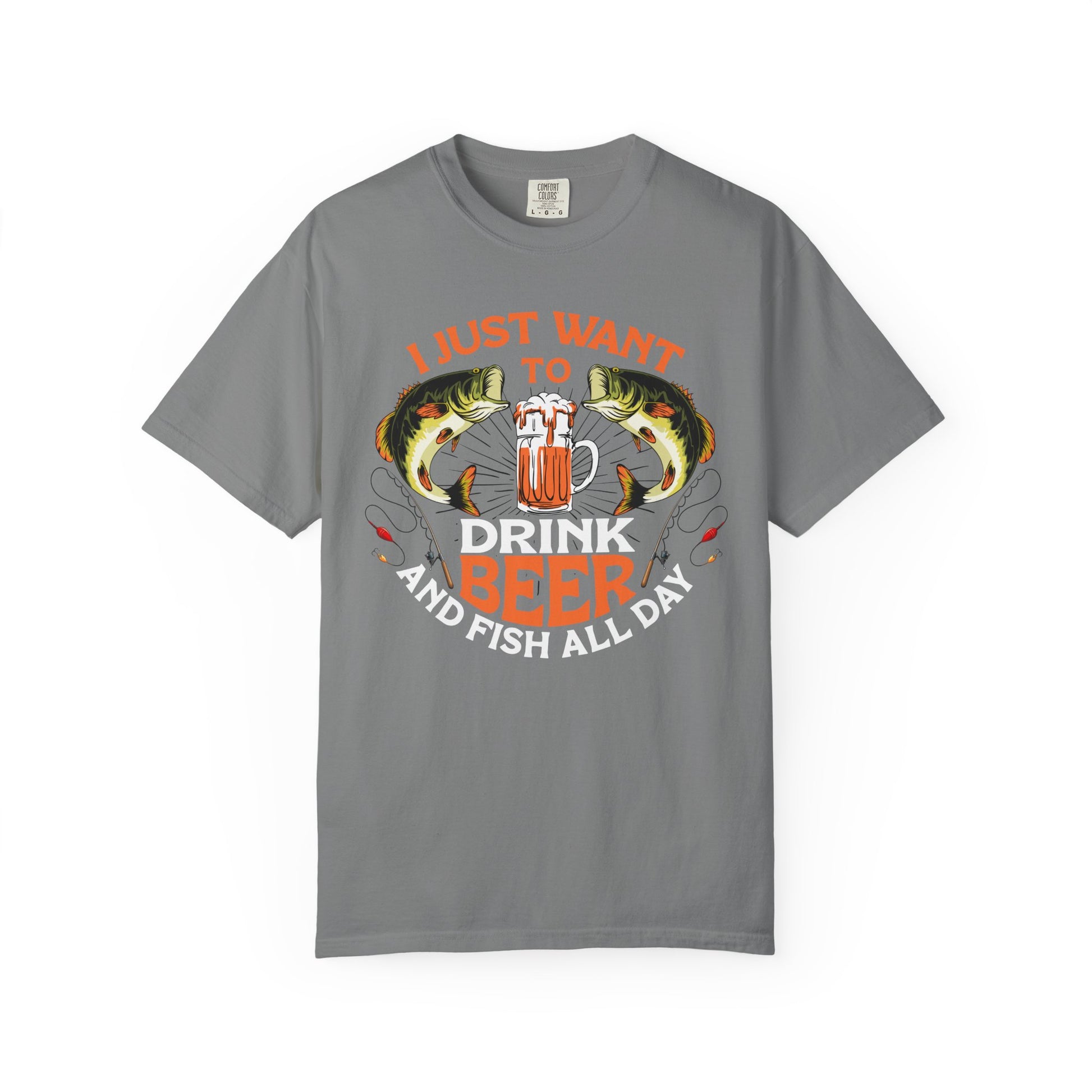 Fishing Enthusiast T-Shirt, I Just Want to Beer Tee, Gifts for Fishermen, Beer Lover's Apparel, Outdoor Adventure Shirt, Funny Fishing [...] - Toddcraft
