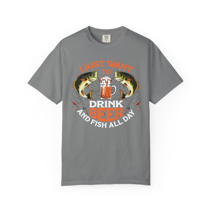 Fishing Enthusiast T-Shirt, I Just Want to Beer Tee, Gifts for Fishermen, Beer Lover's Apparel, Outdoor Adventure Shirt, Funny Fishing [...] - Toddcraft