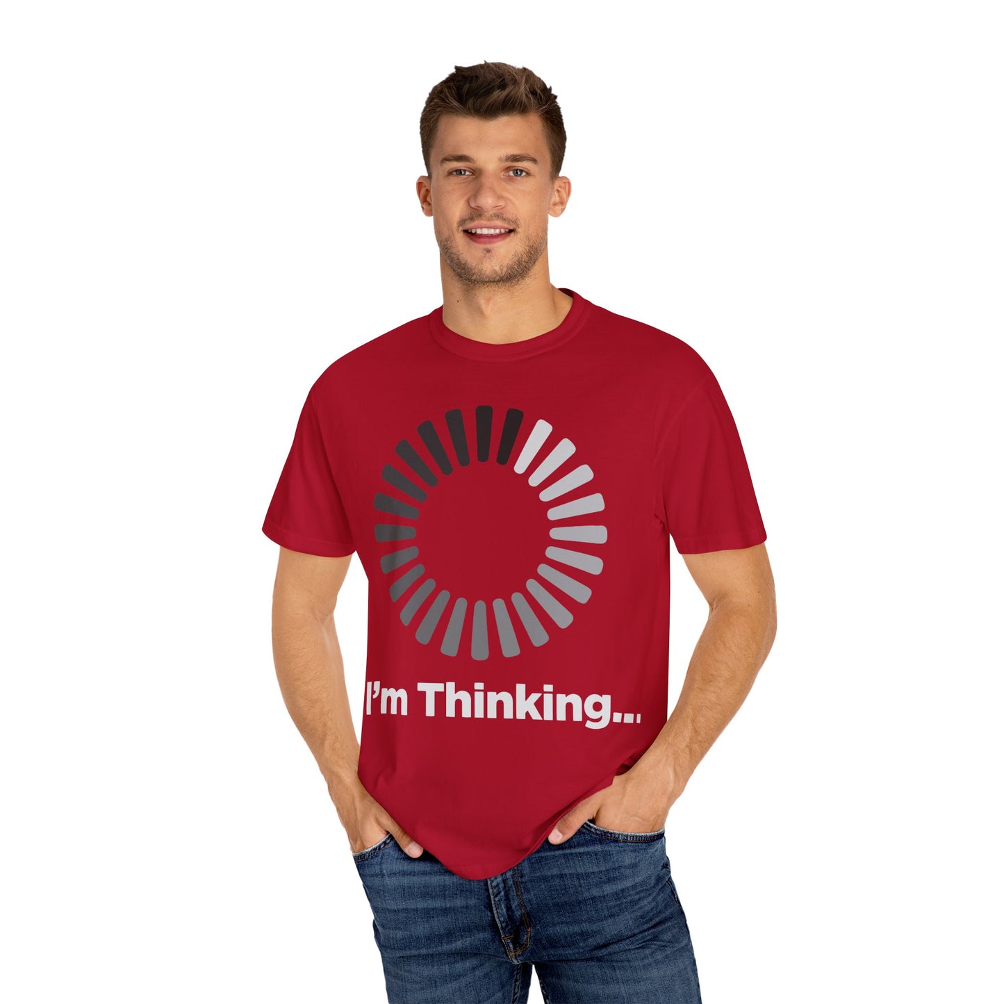 Thinking Graphic T-Shirt - Unisex Garment-Dyed Tee - Toddcraft