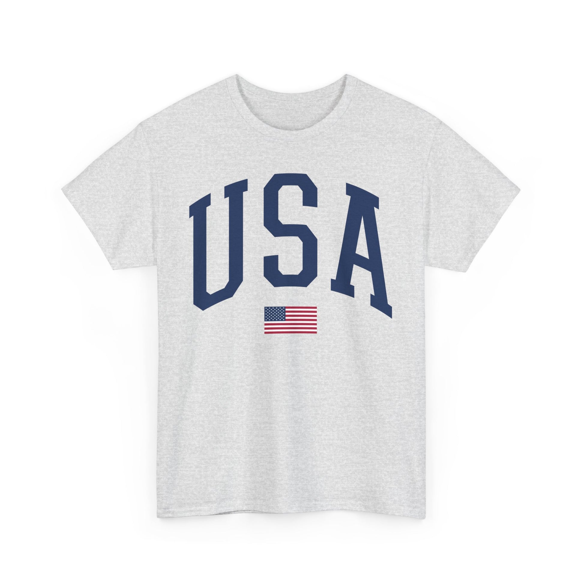 Unisex Heavy Cotton Tee USA Flag - Toddcraft