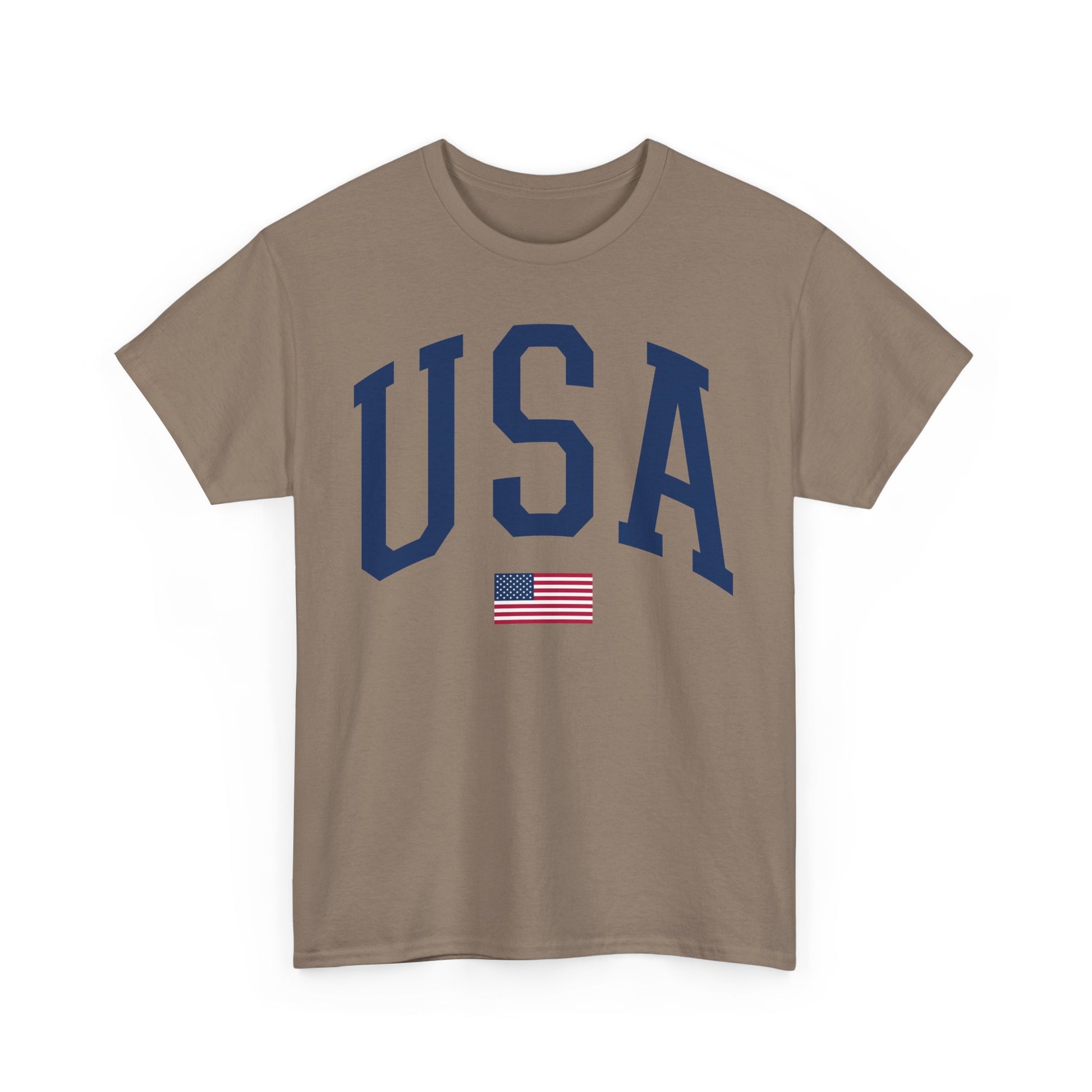 Unisex Heavy Cotton Tee USA Flag - Toddcraft