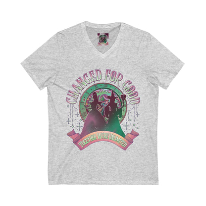 Empowering Change V-Neck Tee, Feminist T-Shirt, Positive Vibes Shirt, Inspirational Gift, Casual Wear, Confidence Boost - Toddcraft