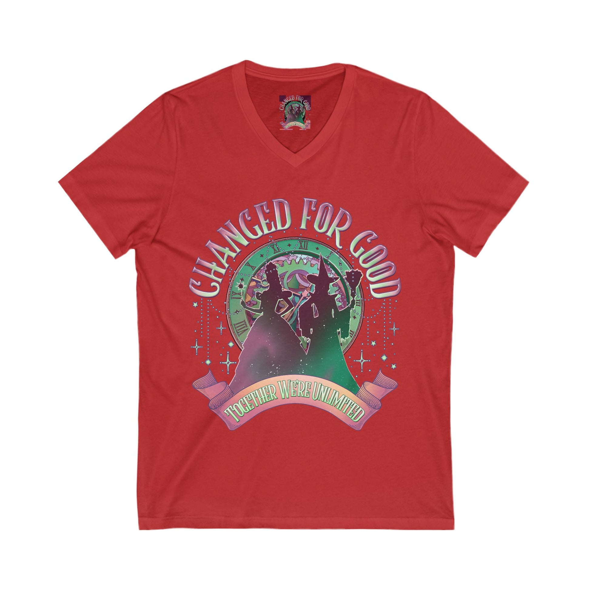 Empowering Change V-Neck Tee, Feminist T-Shirt, Positive Vibes Shirt, Inspirational Gift, Casual Wear, Confidence Boost - Toddcraft