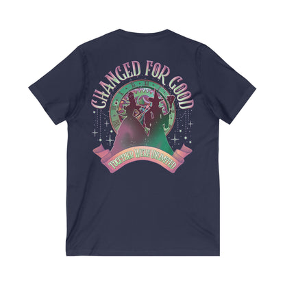 Empowering Change V-Neck Tee, Feminist T-Shirt, Positive Vibes Shirt, Inspirational Gift, Casual Wear, Confidence Boost - Toddcraft